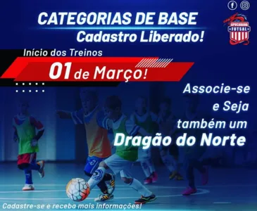 Apucarana futsal abre inscrições para as categorias de base