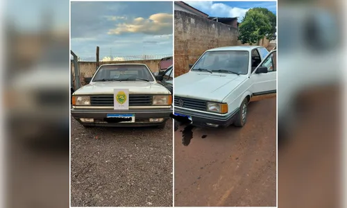 Veículo roubado é recuperado pela Polícia Militar