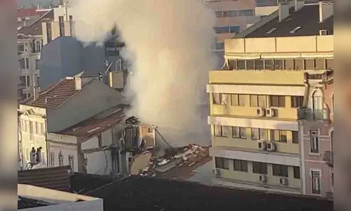 Explosão e incêndio em prédio no centro de Lisboa neste domingo