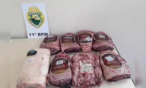 Homem é preso após tentar furtar picanha em Supermercado