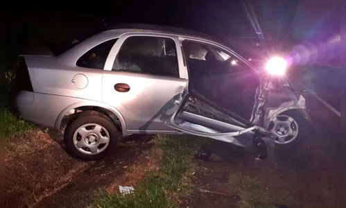 Tripla colisão na PR 272 entre Cruzmaltina e Faxinal deixa quatro feridos