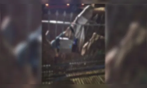 Homem tenta assalto em casa de idosa e acaba “empalado” no portão