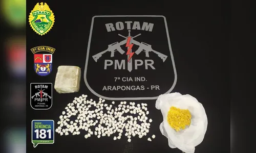 PM apreende mais de 250 pedras de crack e tablete de maconha