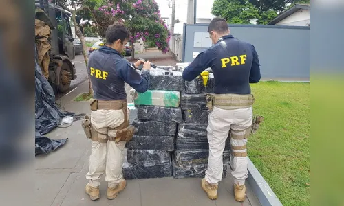 PRF faz a primeira grande apreensão de maconha do ano no Paraná; Vídeo