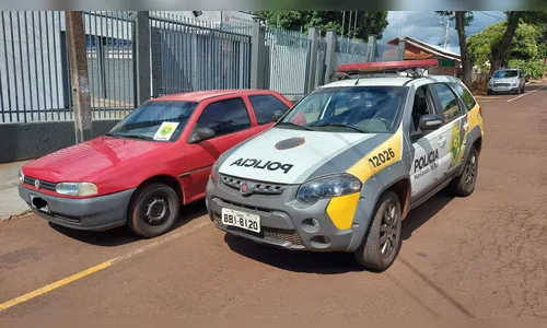 Pm recupera veículo roubado de Arapongas em Marilândia Do Sul