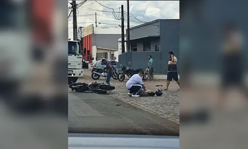 Motociclistas se envolvem em acidente na Avenida Maracanã