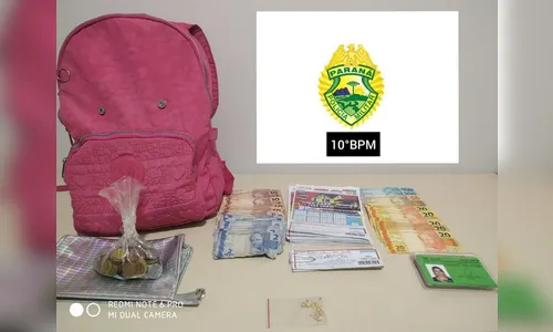 PM prende ladrão com entorpecente e recupera objetos furtados