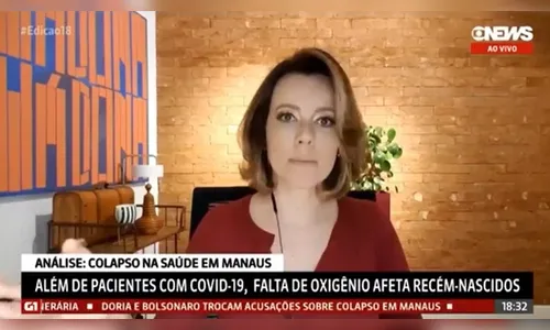 Jornalista da GloboNews chora ao falar sobre colapso da saúde no Amazonas