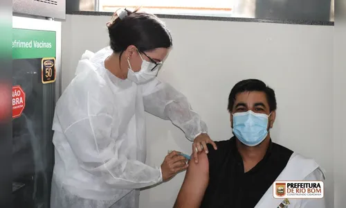 Rio Bom tem primeiros vacinados contra a Covid-19