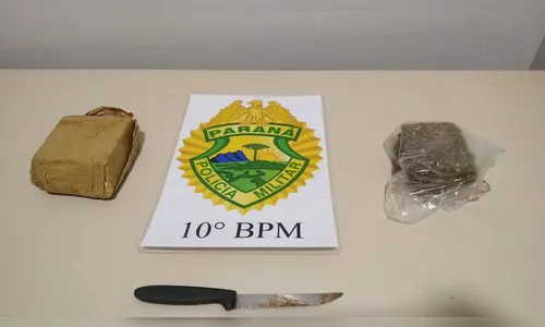 Polícia Militar prende suspeito com quase meio quilo de maconha