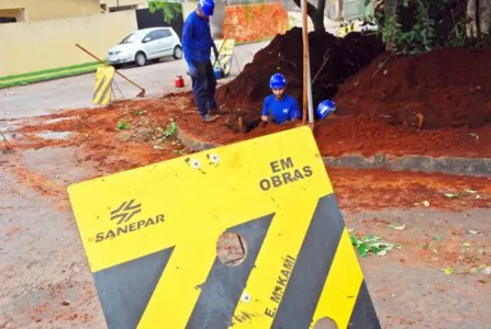 Obras da Sanepar vão ampliar a capacidade de abastecimento de água em Faxinal