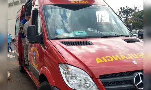 Bombeiros atendem vítima de acidente de trabalho em Ivaiporã