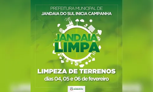 Jandaia Limpa vai fazer mutirão de limpeza nos bairros da cidade