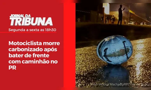 Motociclista morre carbonizado após bater de frente com caminhão no PR