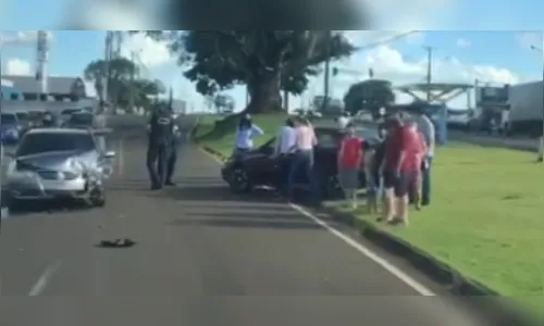 Mulher fica ferida após acidente em Arapongas; veja atendimento do Samu