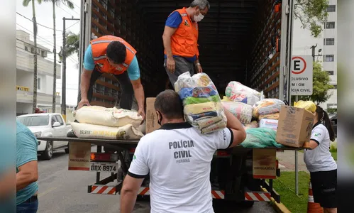 PCPR entrega à Defesa Civil 5 toneladas de doações