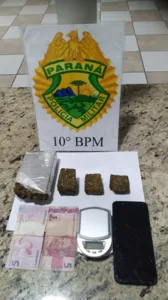 PM para suspeitos e apreende 300 gramas de maconha