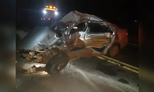 PRF atende grave acidente de trânsito na madrugada deste sábado em Paranavaí