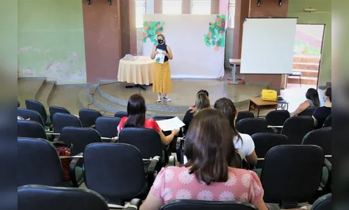 Professores participam de semana pedagógica para volta às aulas
