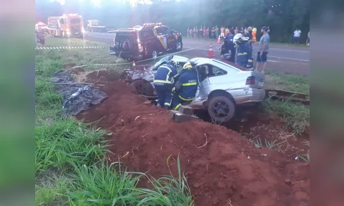 Uma pessoa morre e duas ficam gravemente feridas em acidente na BR-369