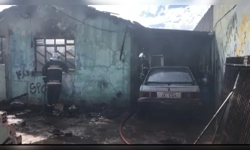 Veja como ficou a casa que pegou fogo em Arapongas