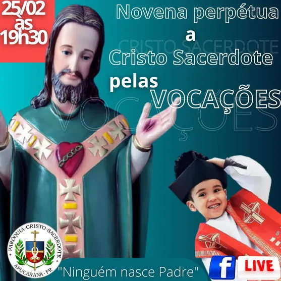 Paróquia Cristo Sacerdote realiza novena pedindo pelas vocações