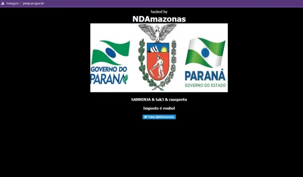 Sites do governo do Paraná sofrem ataque hacker