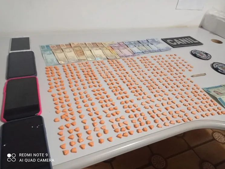 Três são presos com 500 comprimidos de ecstasy