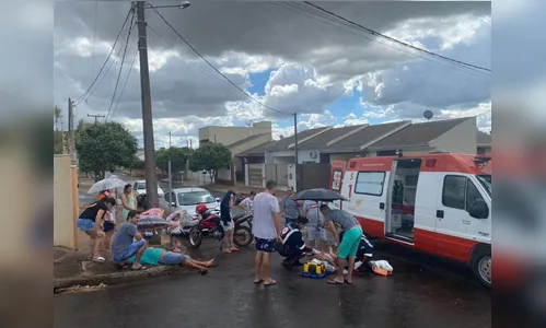 Colisão entre motos deixa dois feridos em São João do Ivaí