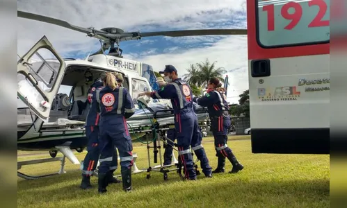 Bebê  prematuro é transferido de helicóptero para Ivaiporã