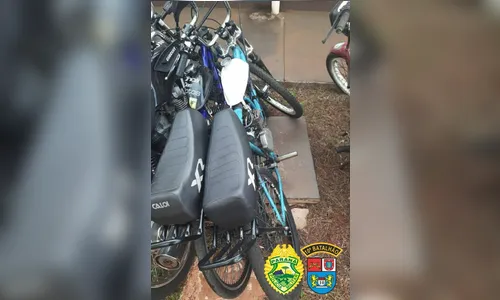 Bicicletas motorizadas sem registro são apreendidas pela PM