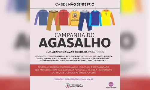 Campanha do agasalho é realizada em Arapongas