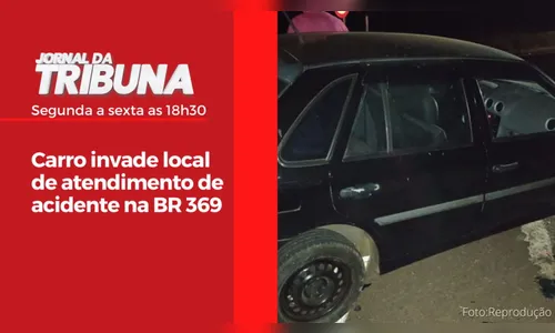 Carro invade local de atendimento de acidente na BR 369