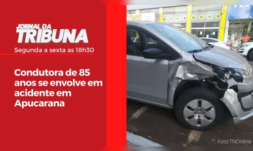 Condutora de 85 anos se envolve em acidente em Apucarana