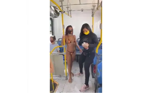 Contra lockdown, profissional faz bronzeamento em ônibus