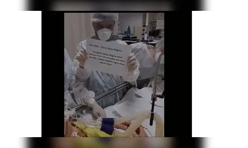 Emocionante: fisioterapeuta surpreende paciente com Covid