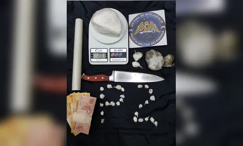 Polícia Militar de Arapongas apreende R$ 14 mil em cocaína