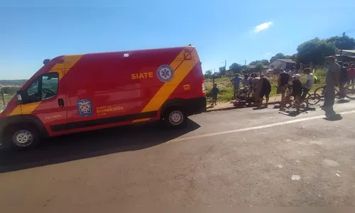 Garoto de 10 anos sofre acidente após pegar 'rabeira'