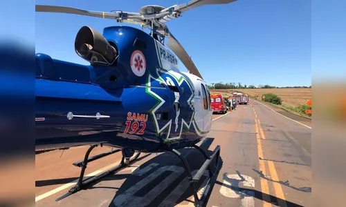 Grave acidente mobiliza helicóptero do Samu na BR 369