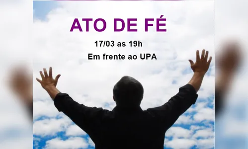 Grupo realiza oração em frente a UPA de Arapongas