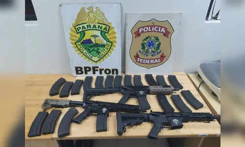 Homem e mulher são presos ao tentar transportar 3 fuzis em ônibus