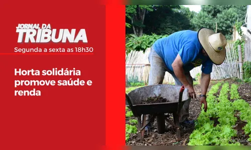 Horta solidária promove saúde e renda