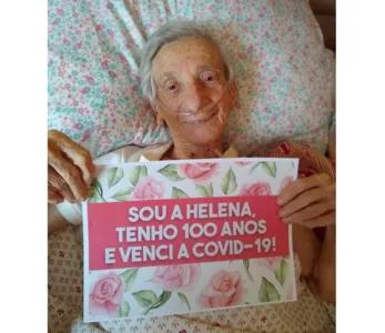 Idosa de 100 anos vence a Covid-19 após 17 dias internada