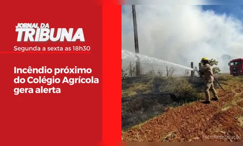 Incêndio próximo do Colégio Agrícola gera alerta