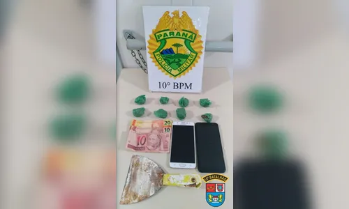 Jovem é preso em flagrante vendendo maconha em Apucarana