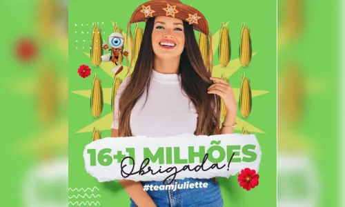 Juliette bate 17 milhões no Instagram e manda indireta