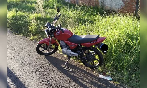 Motociclista fica ferido em acidente de trânsito; vídeo