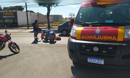 Motociclistas ficam feridos em acidente na Av. Minas Gerais