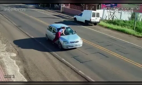 Mulher fica ferida após tentativa de atropelamento no PR