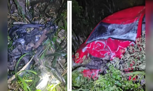 Colisão entre carro e moto deixa três mortos na BR-163 no Paraná